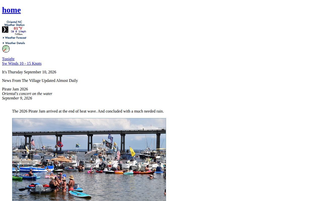TownDock news source relevant to Oriental arrest coverage